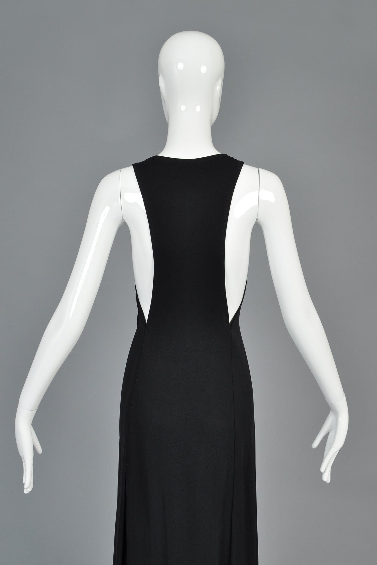 Spectacular Cutout Calvin Klein Collection Black Gown 5