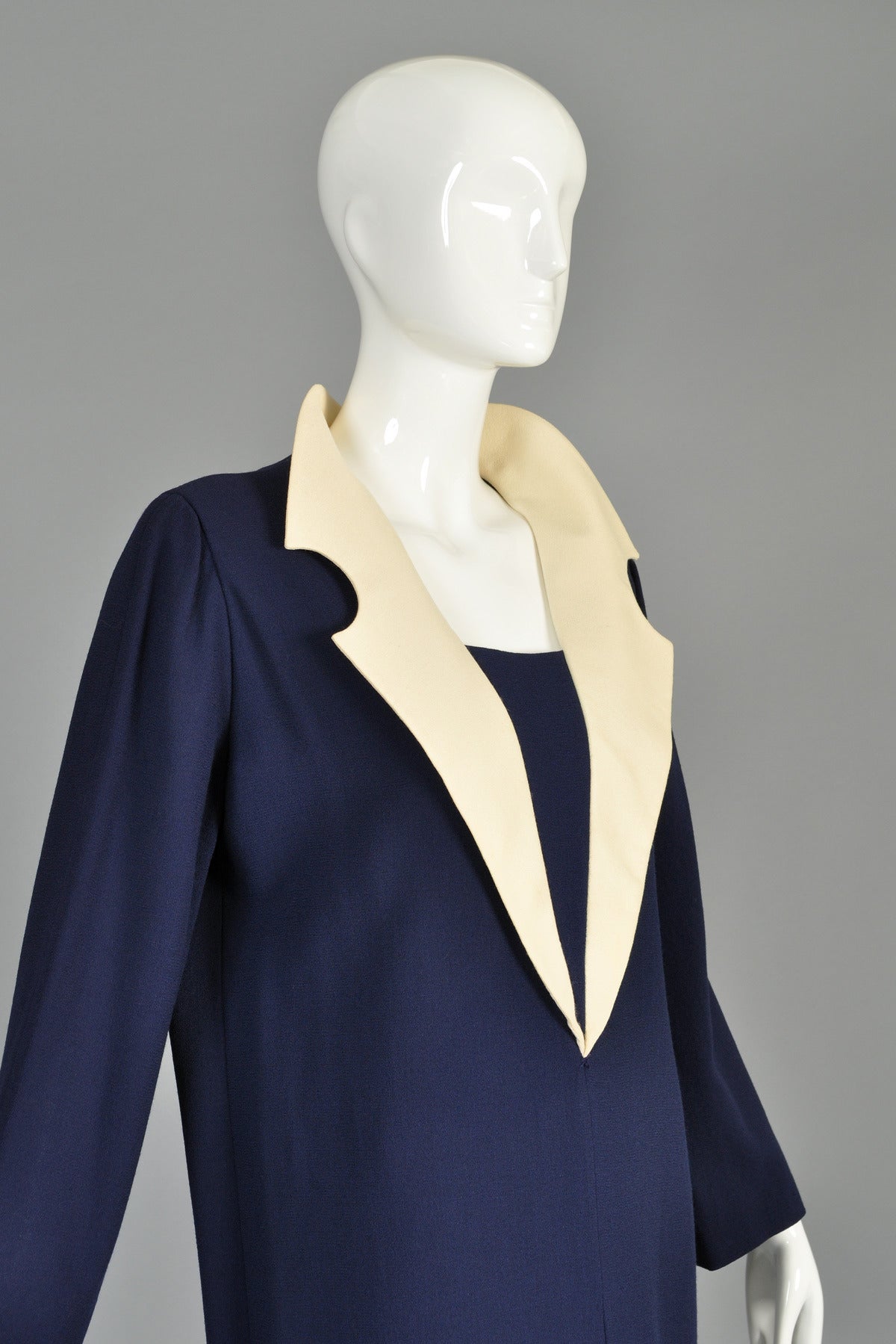 c. 1992 Pierre Cardin Haute Couture Skirt plus Tunic Shift Dress For Sale 3