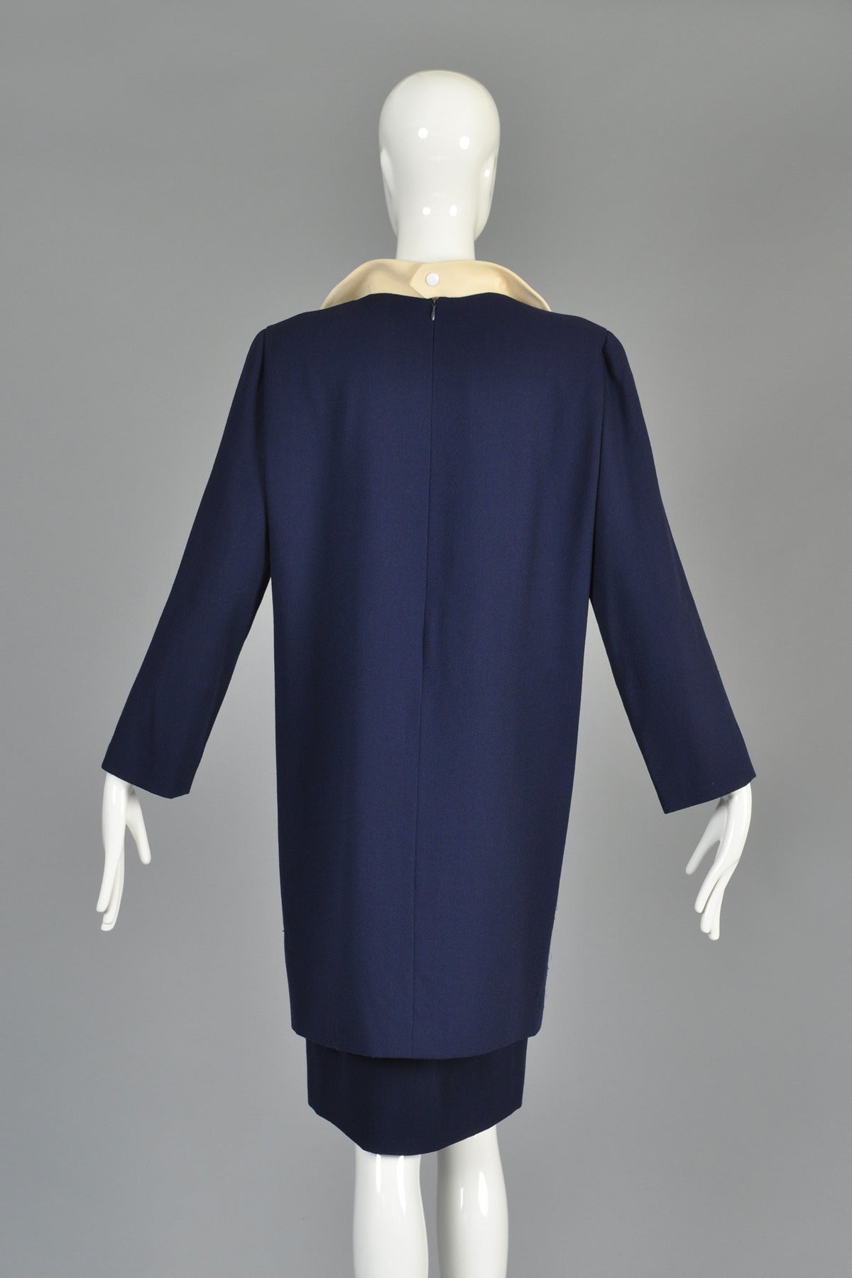 c. 1992 Pierre Cardin Haute Couture Skirt plus Tunic Shift Dress For Sale 4