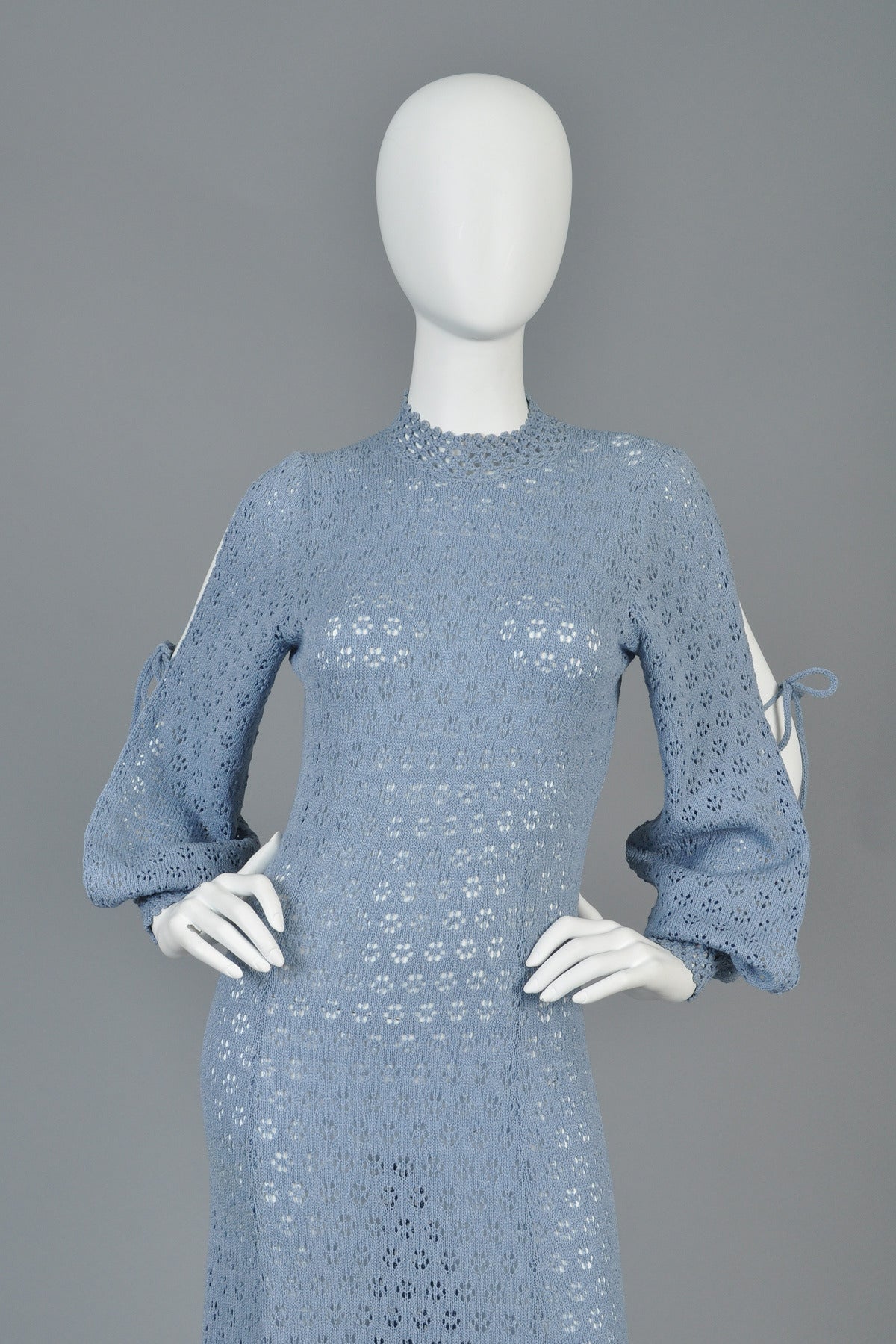 cornflower blue maxi dress