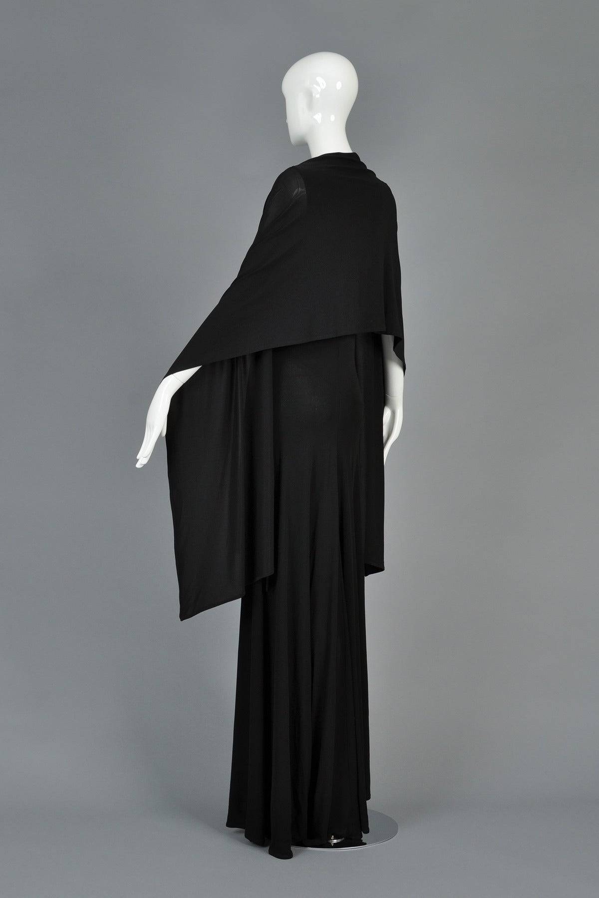 Recent Eun Hwa Caped Jersey Maxi Dress 1