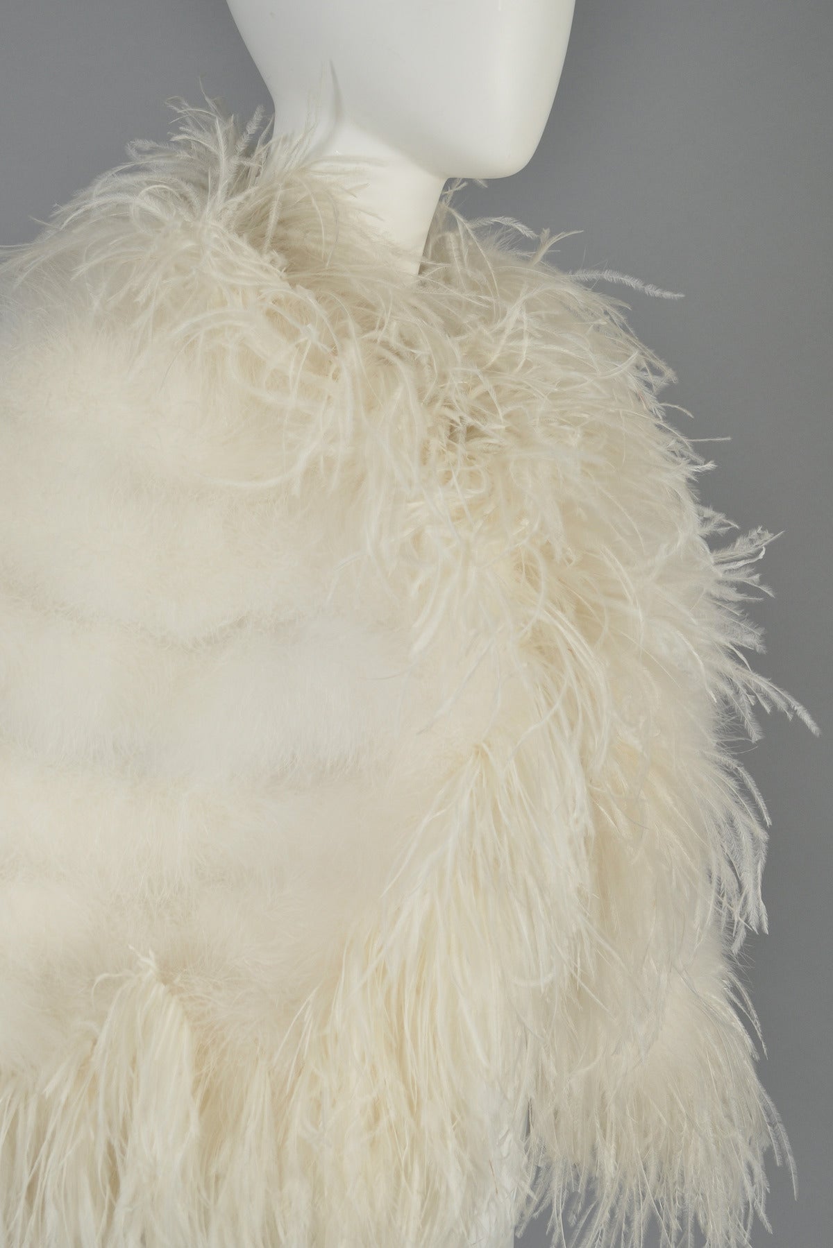 1970s Marabou + Ostrich Feather Cape at 1stDibs