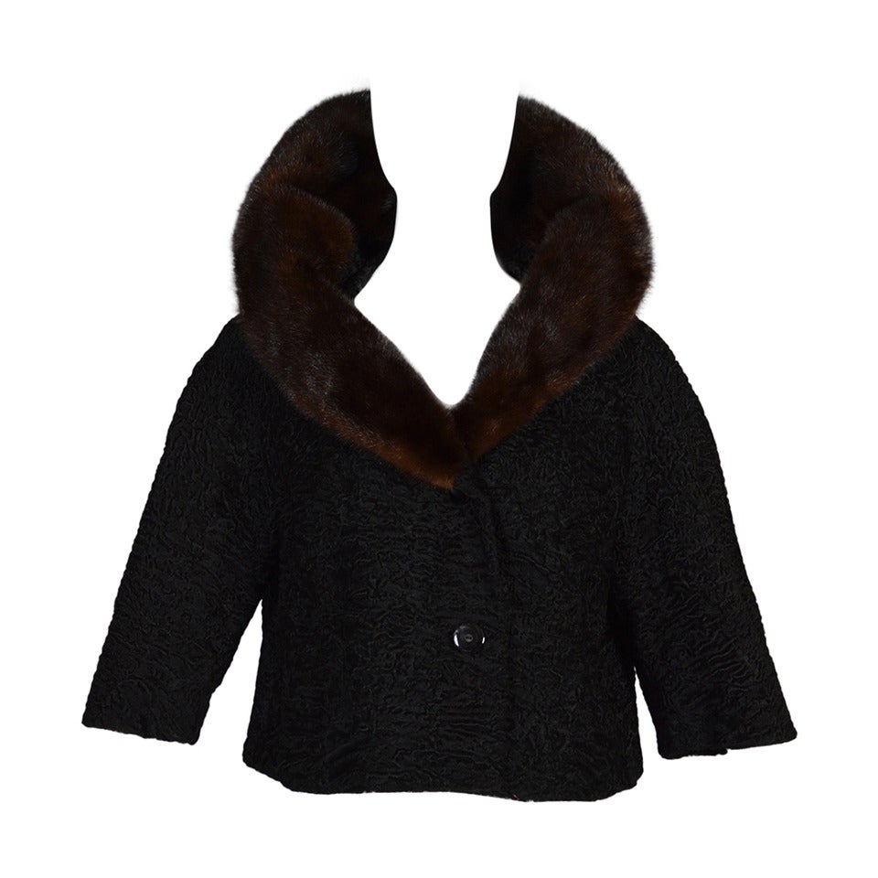 Jackets & Coats, Astrakhan Mink Fur Coat