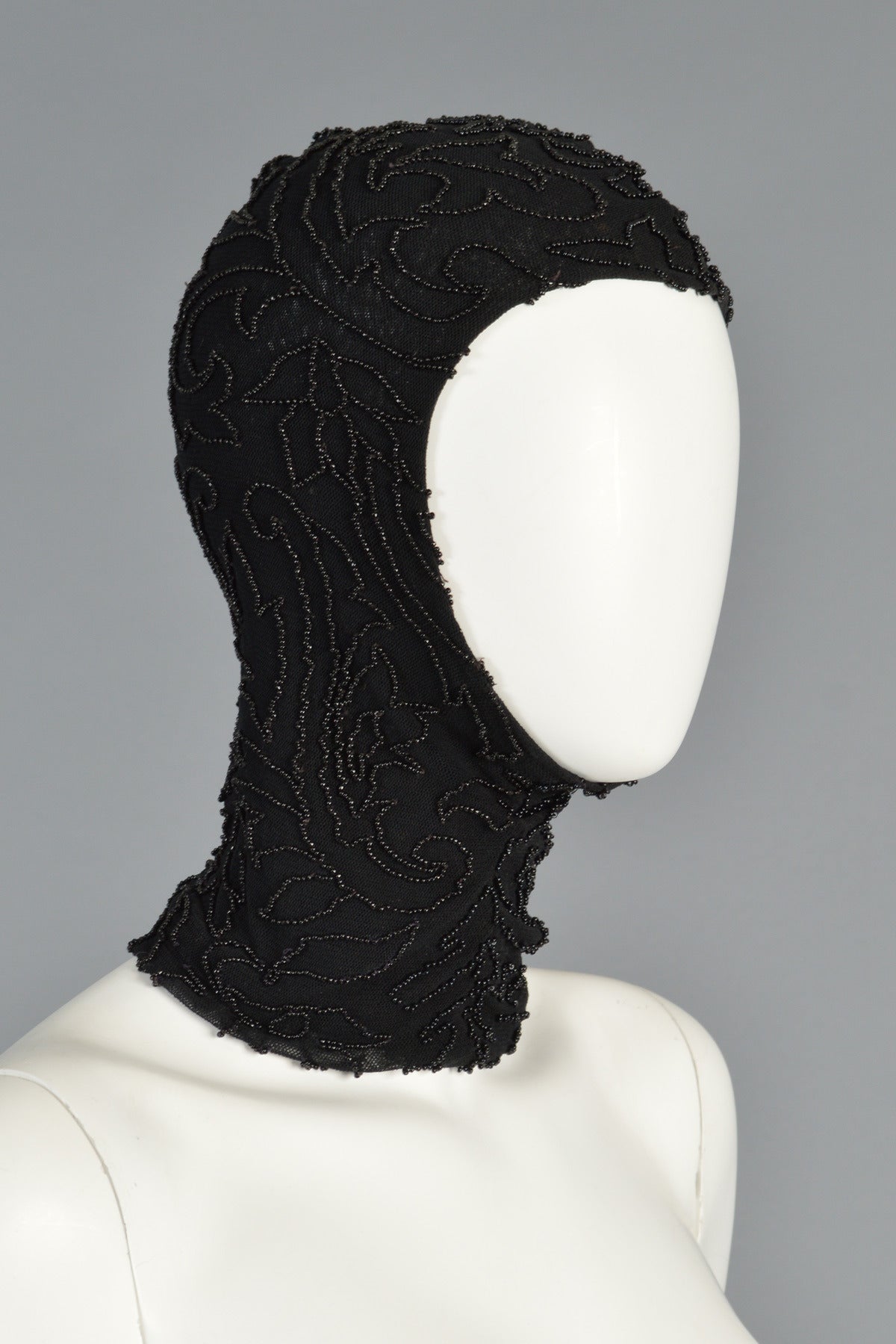 Spectacular 1980's Giorgio di Sant'Angelo Beaded Balaclava 1