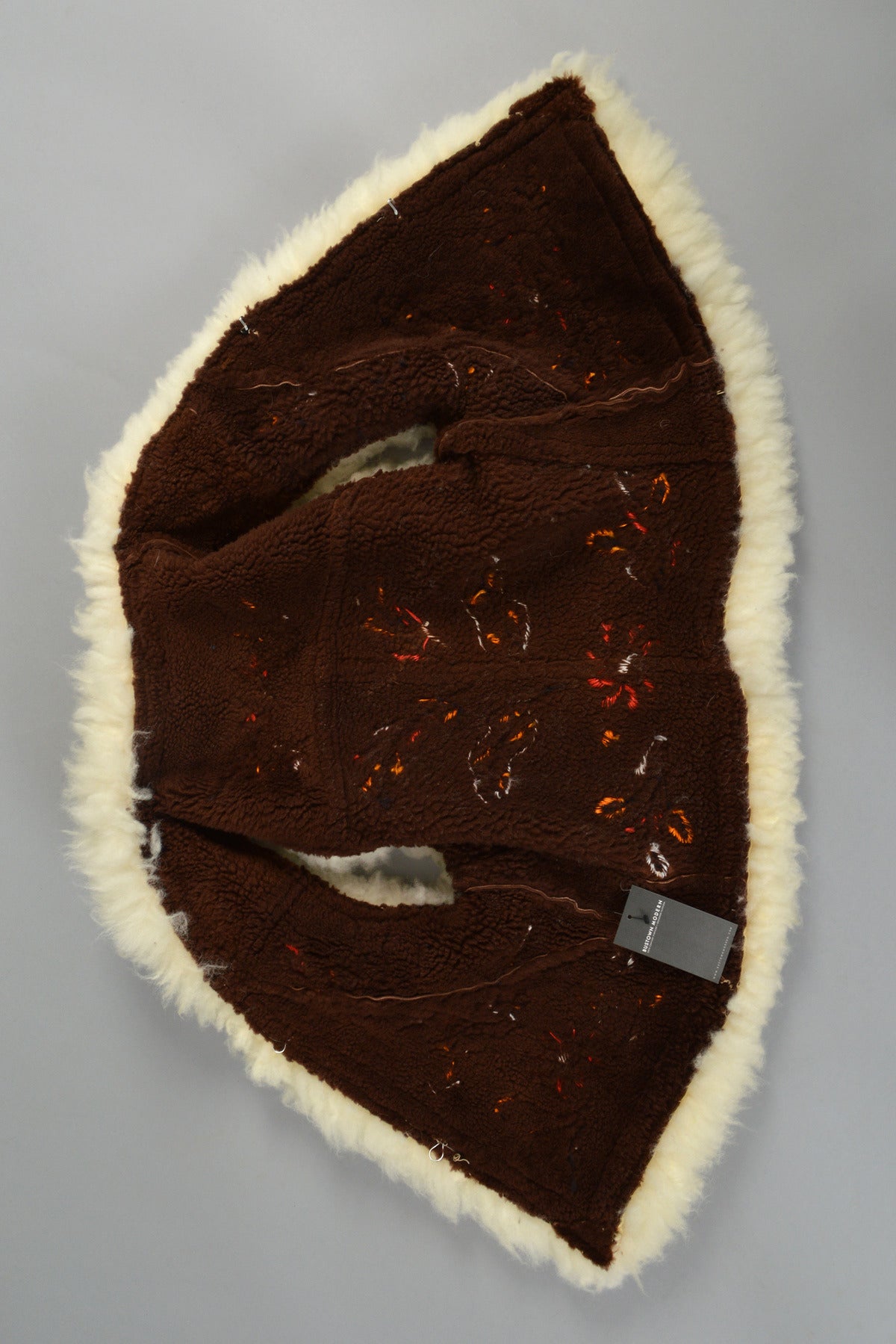 1960s Embroidered Shearling Fur Gilet 4