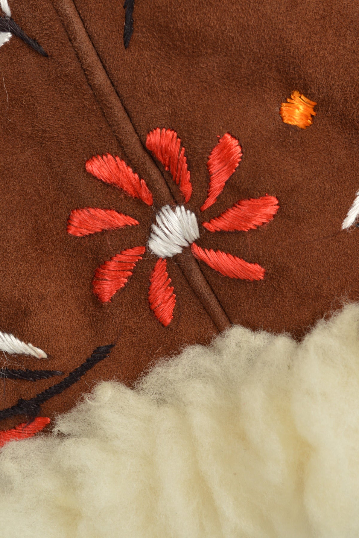 1960s Embroidered Shearling Fur Gilet 3