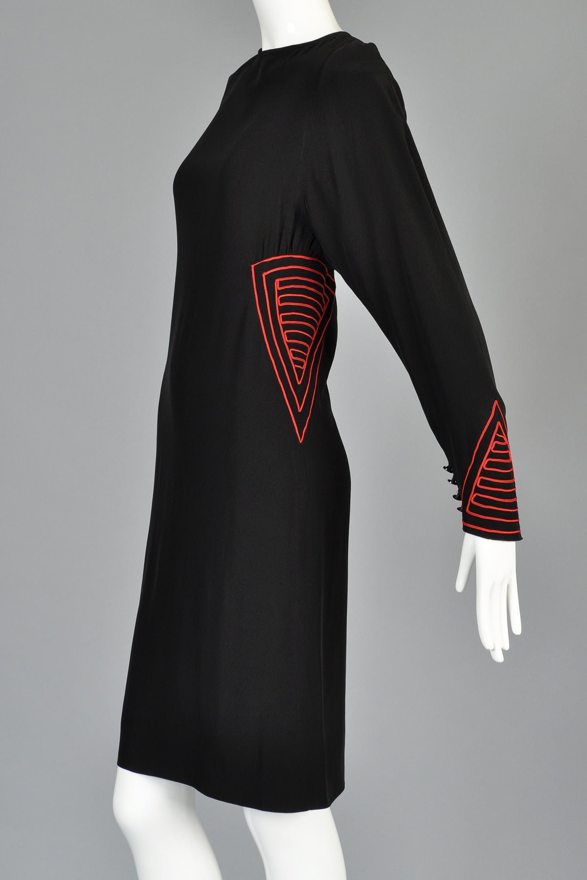 Karl Lagerfeld for Chloe 1980's Embroidered Dress 1
