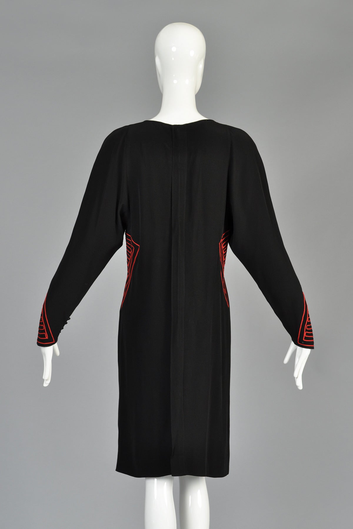 Karl Lagerfeld for Chloe 1980's Embroidered Dress 5