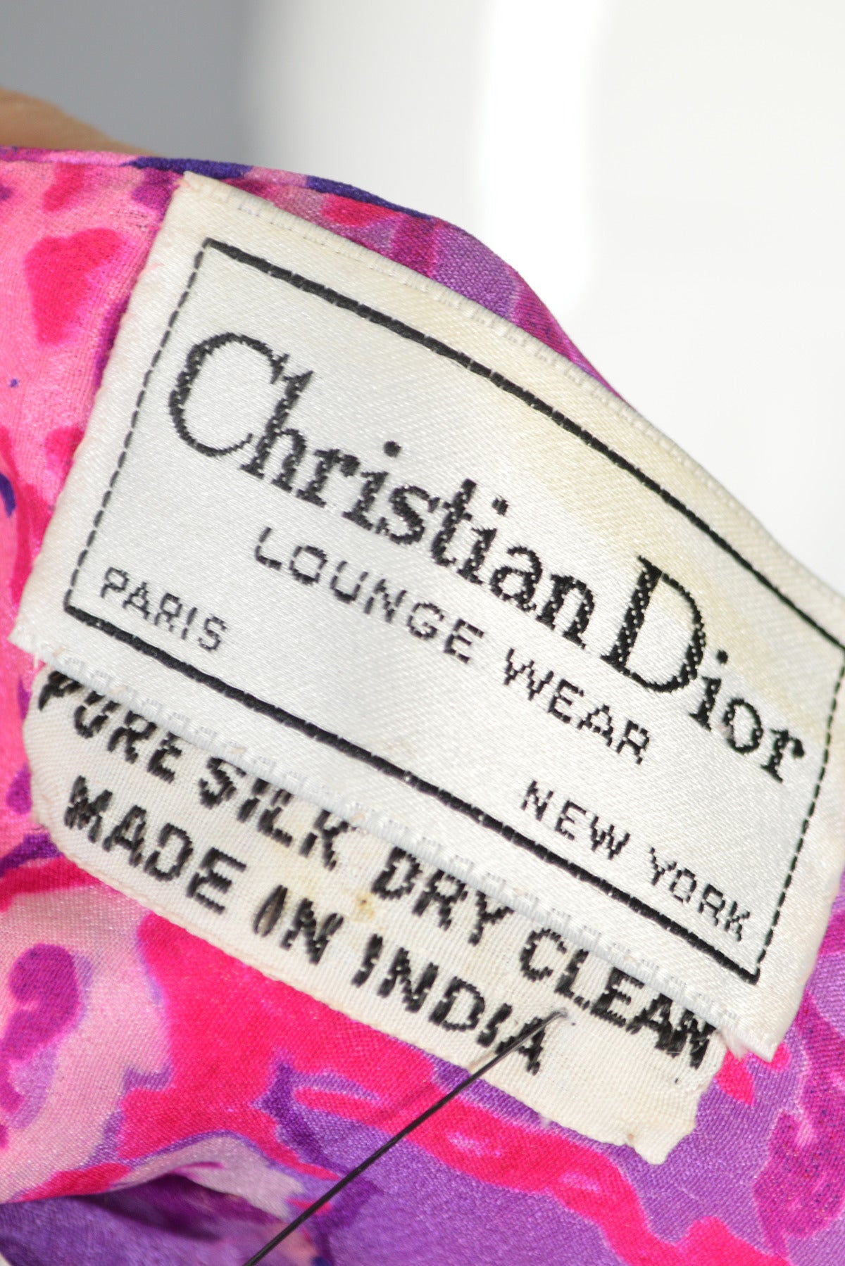 Christian 1980's Dior Silk Floral Caftan Maxi Dress 6