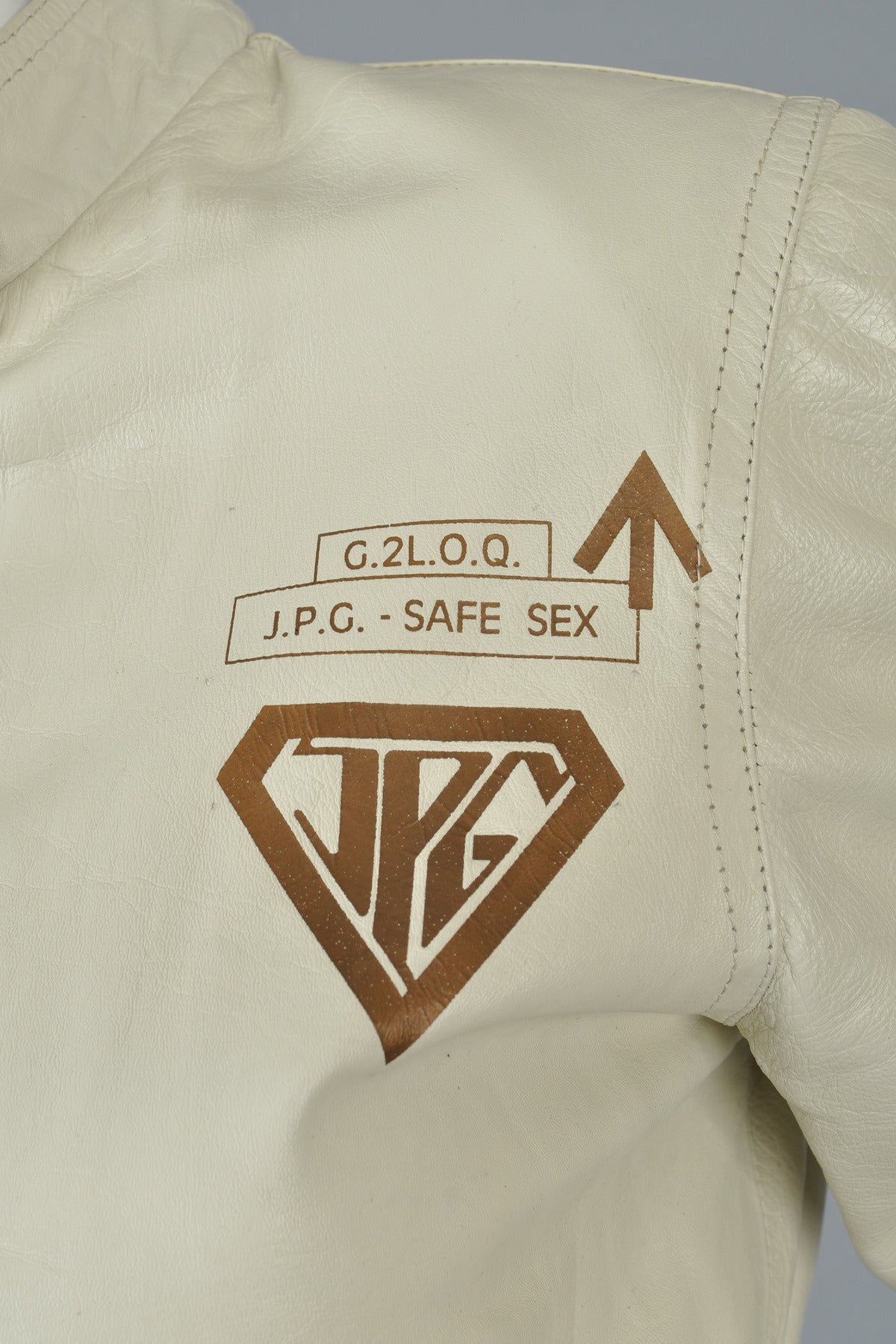 Jean Paul Gaultier 1995/96 Virus Man Leather Jacket For Sale 1