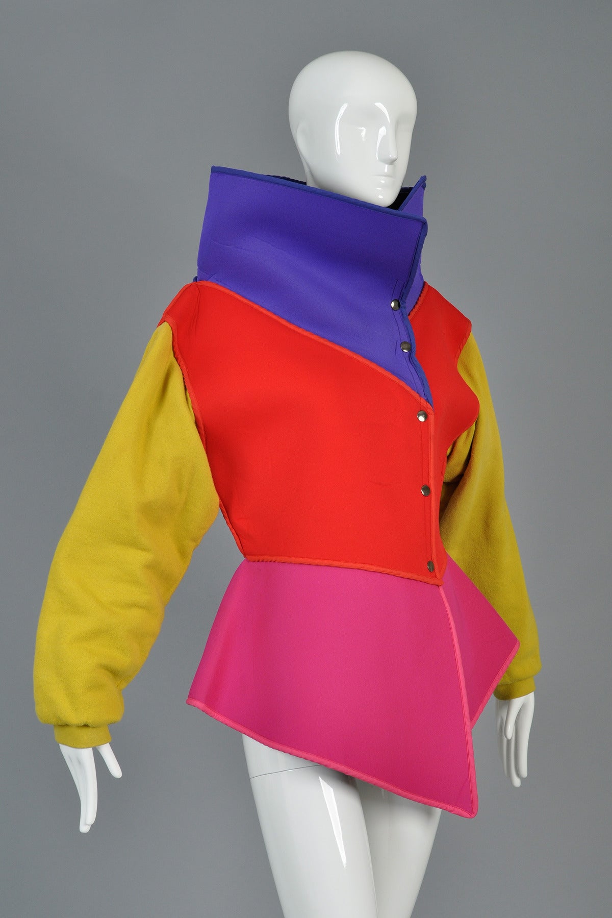 Circa 1983/84 Kansai Yamamoto Colorblocked Neoprene Jacket 1