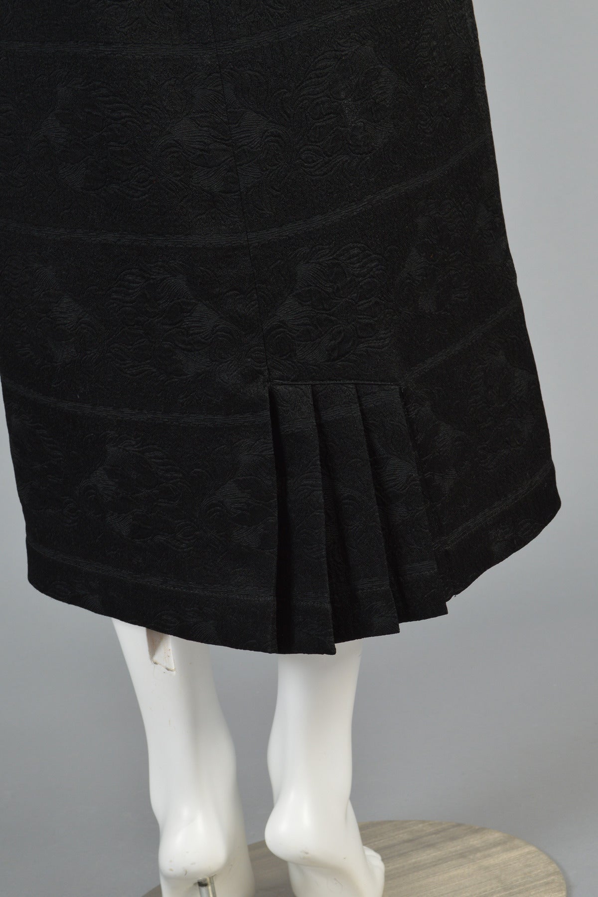 1980s Matsuda Ultra High Waisted Button Back Skirt For Sale 4