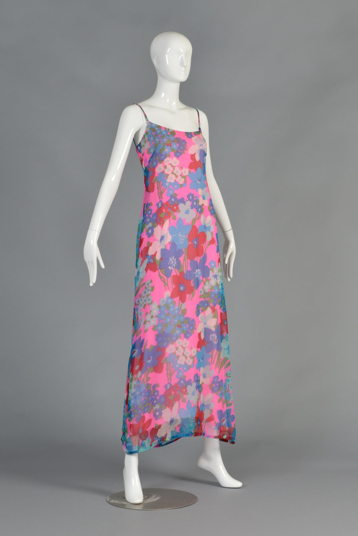 Adele Simpson 1970's Silk Chiffon Dress and Jacket 3