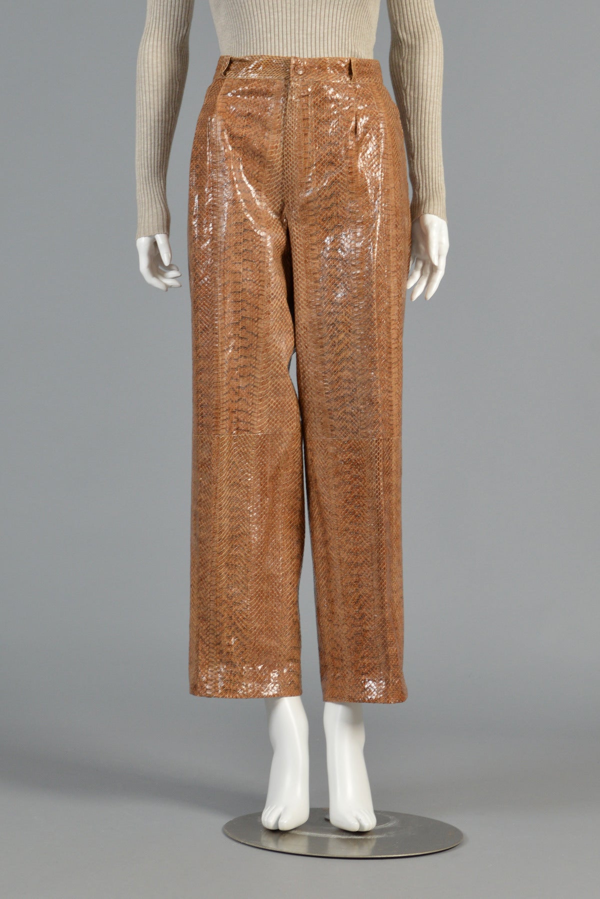 real snakeskin pants