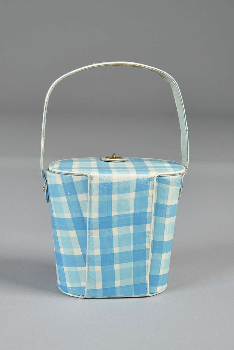 1950s Hand Painted Bucket Purse + Slingbacks 2