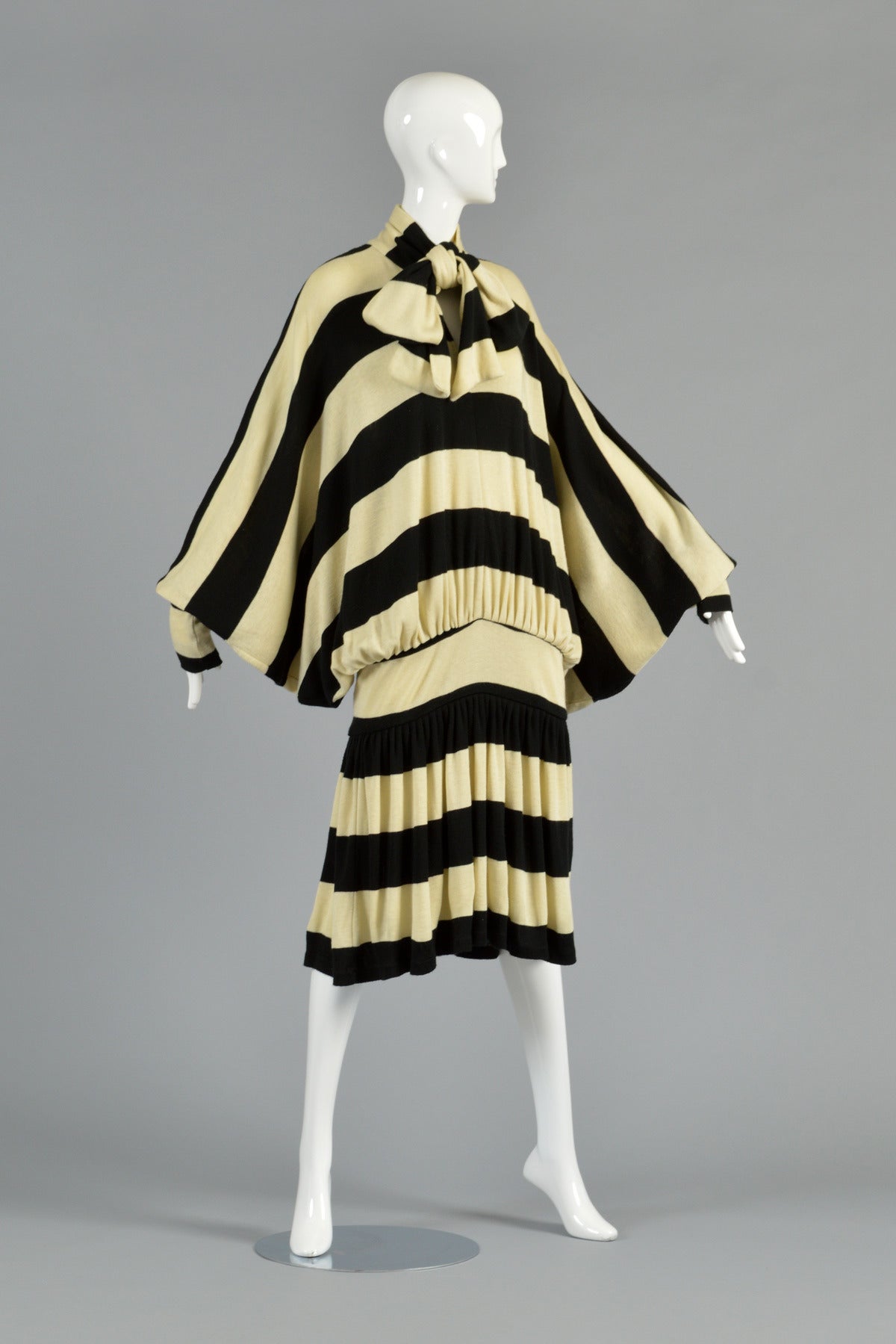Early Norma Kamali Striped Knit Dress 3