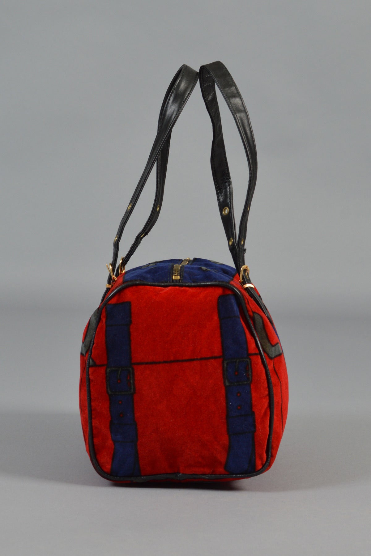 1976 Roberta di Camerino Velour Handbag For Sale at 1stDibs