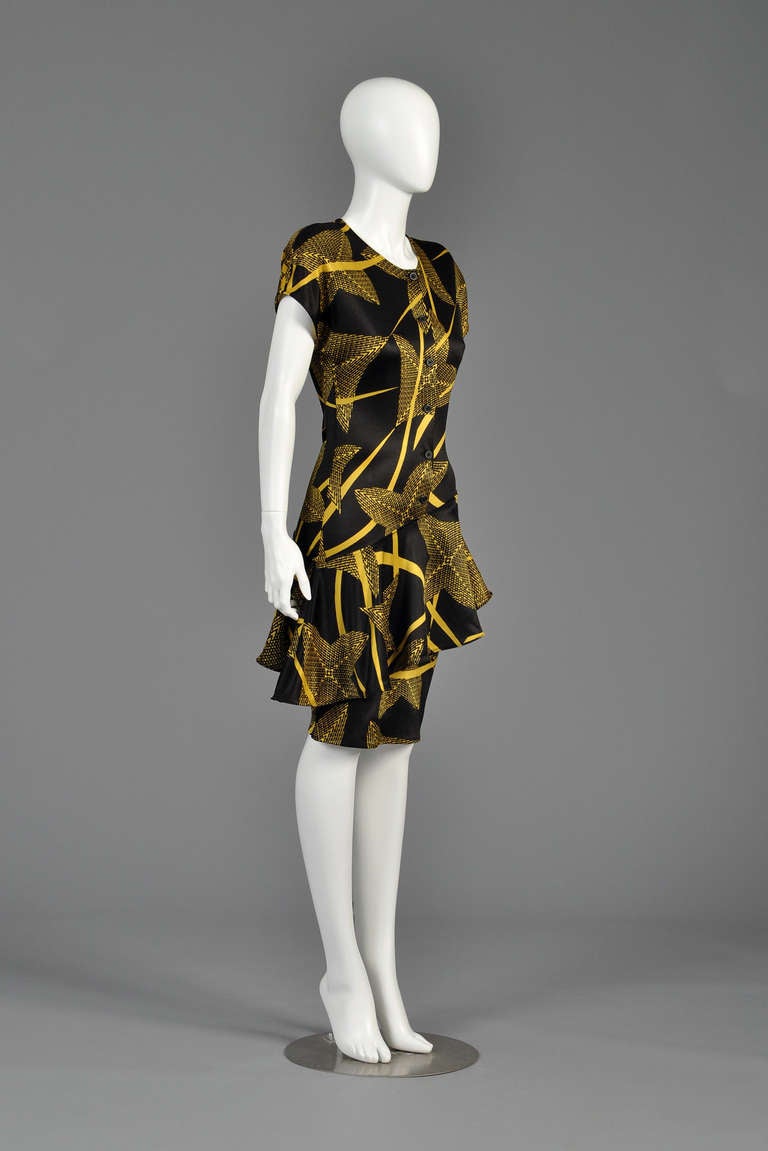 1980s Junko Koshino Avant Garde Tiered Dress 1