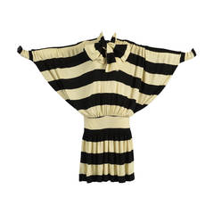 Retro Early Norma Kamali Striped Knit Dress