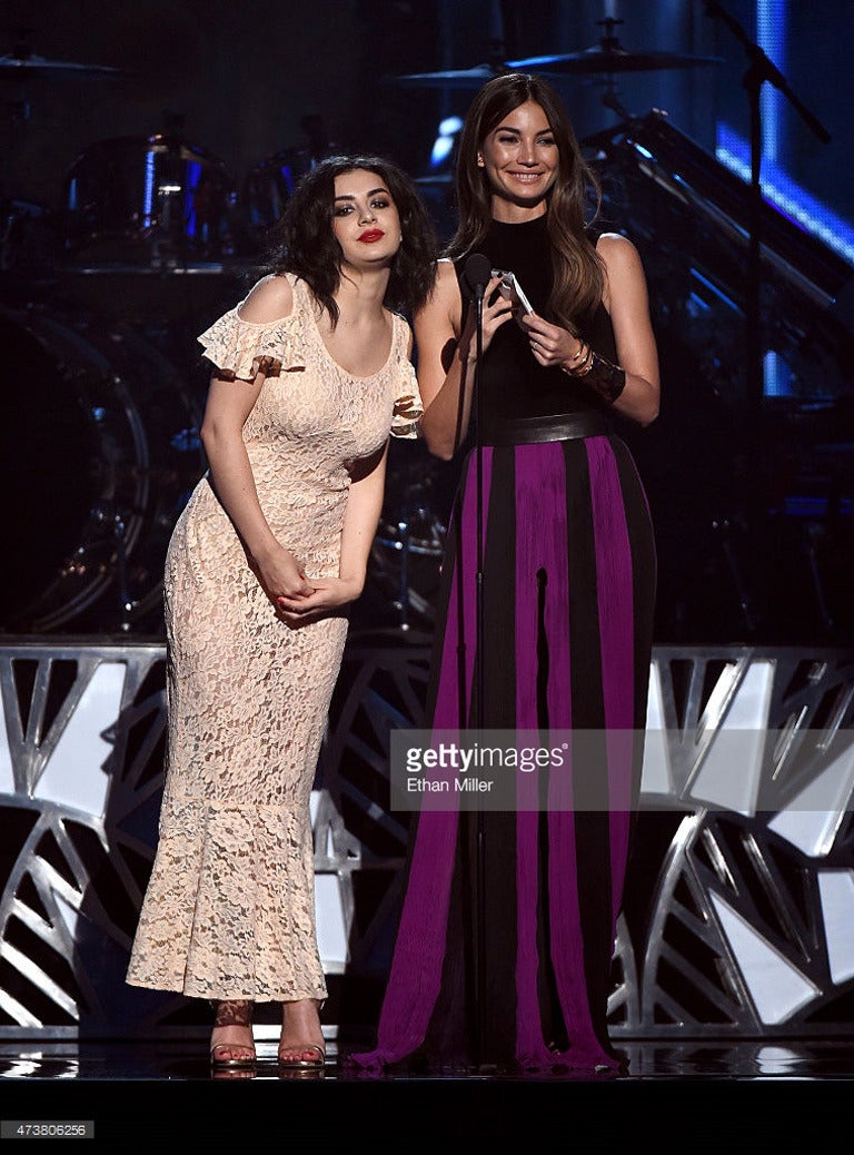 Women's 1930s Open Shoulder Lace Gown worn by Charli XCX 2015 Billboard Music Awards