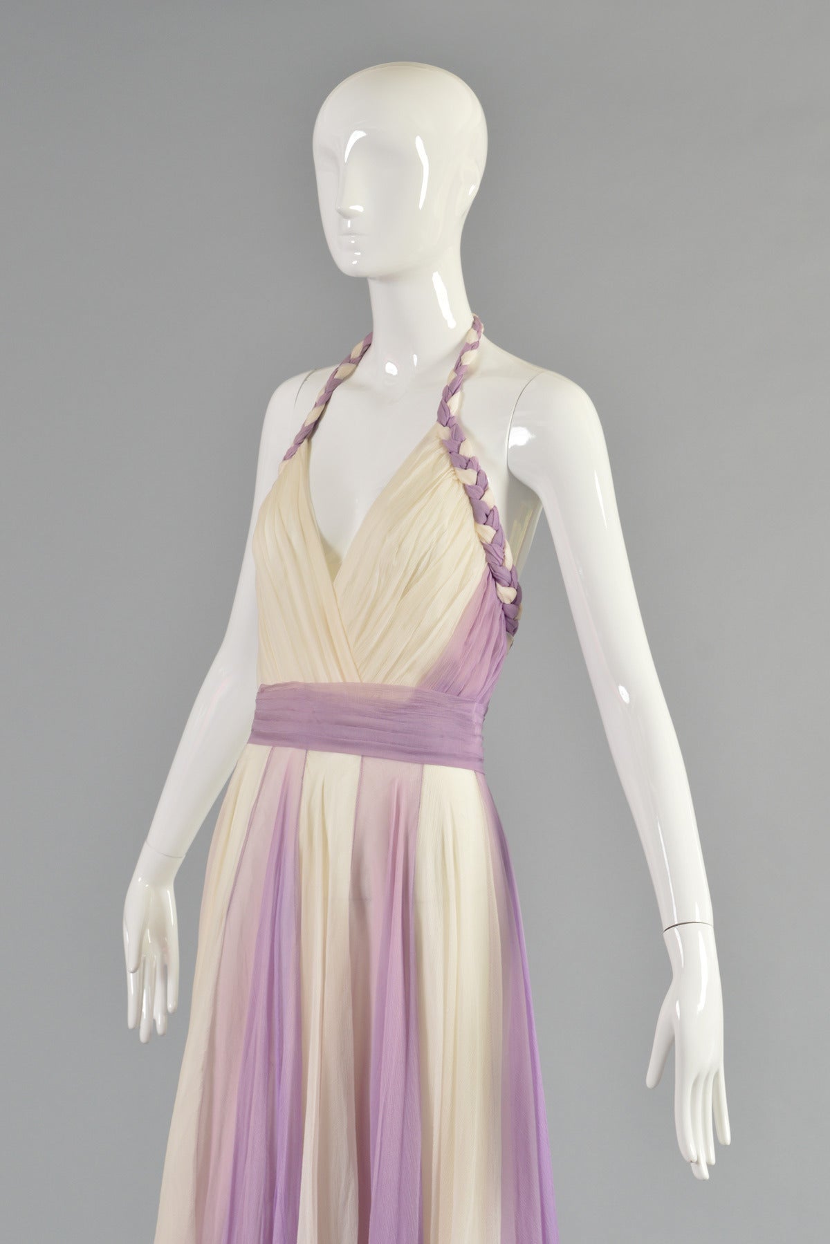 1960's Silk Chiffon Evening Gown in the manner of Helen Rose 1