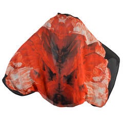 2011 Sarah Burton for Alexander McQueen Silk Kimono Sleeve Cape