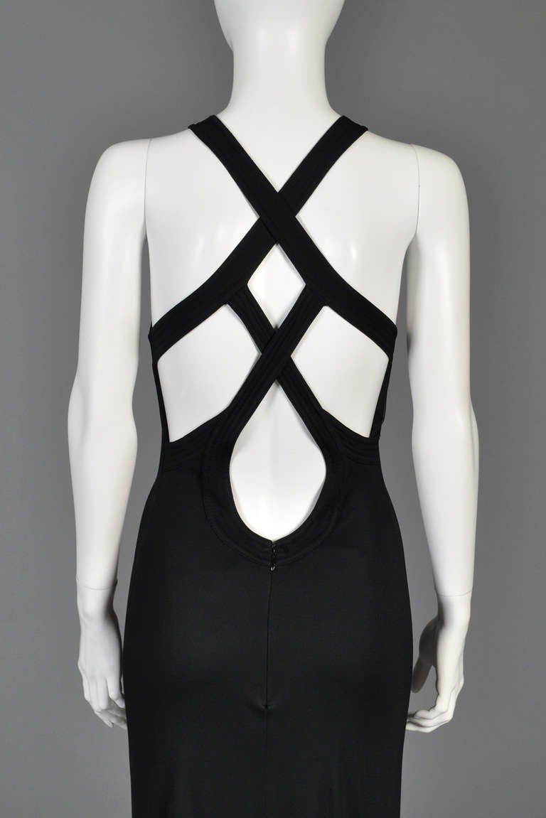 Giorgio Armani Evening Gown with Dramatic Back 4