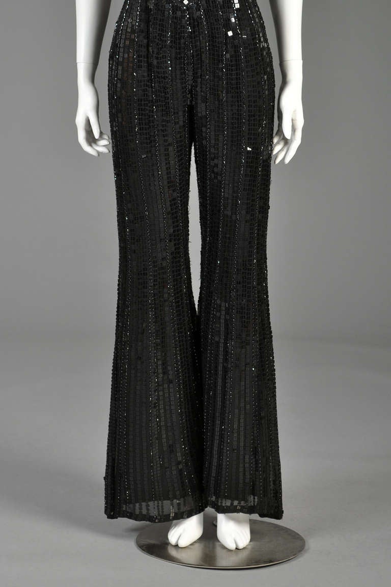 Dolce & Gabbana Sequin Halter Jumpsuit In Excellent Condition For Sale In Yucca Valley, CA