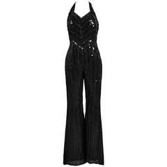 Dolce & Gabbana Sequin Halter Jumpsuit