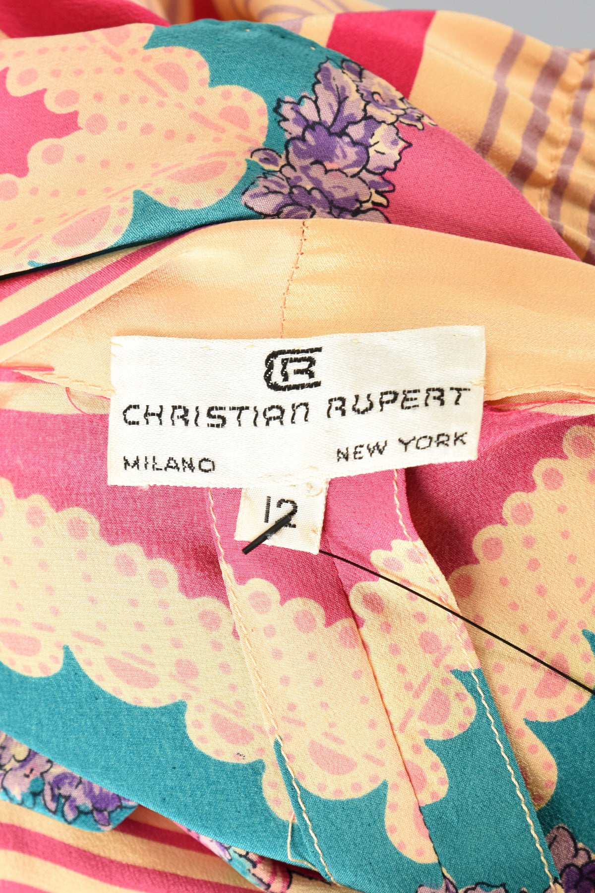 Romantic Christian Rupert Silk Maxi Dress with Kimono Sleeves For Sale 5