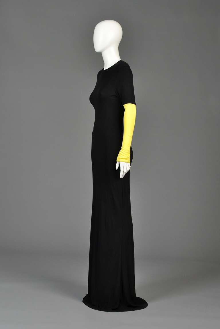 Women's 1990s Gianni Versace Couture Colorblock Gown For Sale