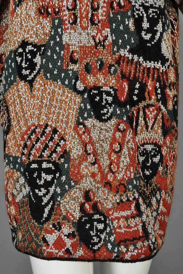 1980s Metallic Missoni Sweater with Tribal Pattern 1