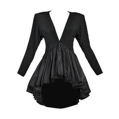 Vintage 1980s Galanos Peplum Top
