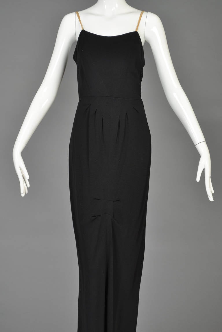 Hattie Carnegie 1940s Mesh Evening Gown For Sale 5