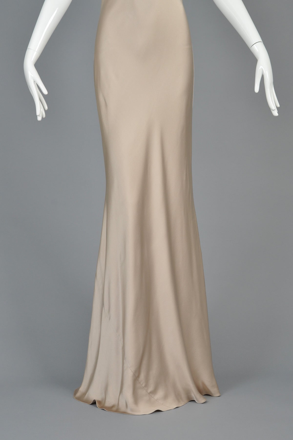 Women's Ralph Lauren Collection Purple Label Golden Silk Evening Gown