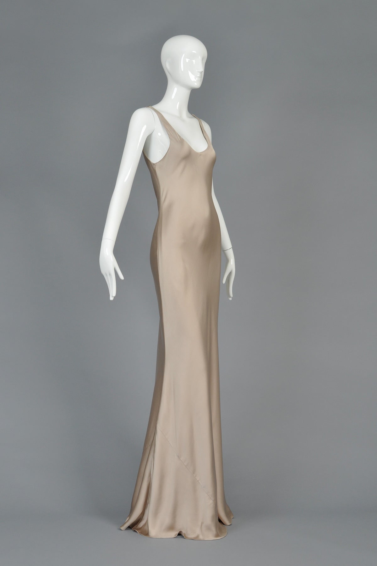 Ralph Lauren Collection Purple Label Golden Silk Evening Gown 1