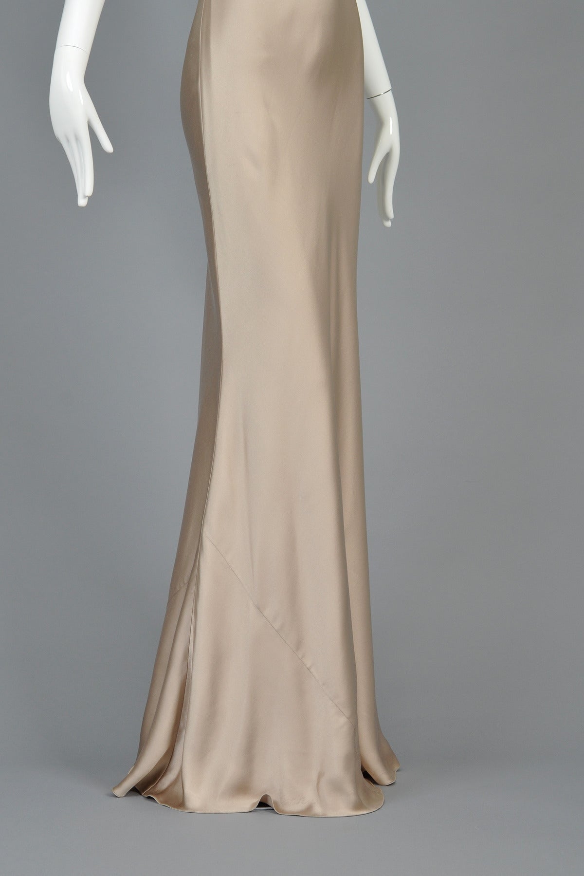 Ralph Lauren Collection Purple Label Golden Silk Evening Gown 3