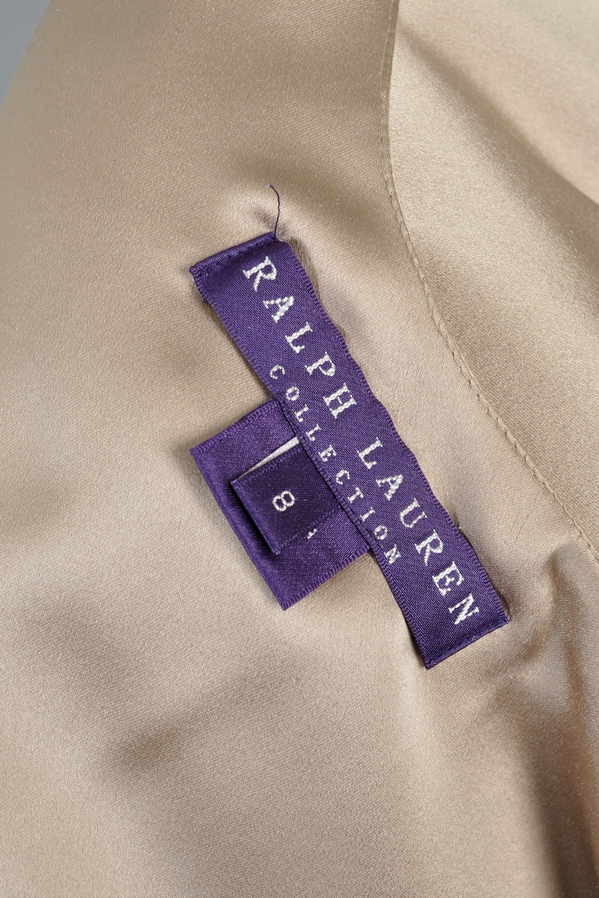 Ralph Lauren Collection Purple Label Golden Silk Evening Gown 5