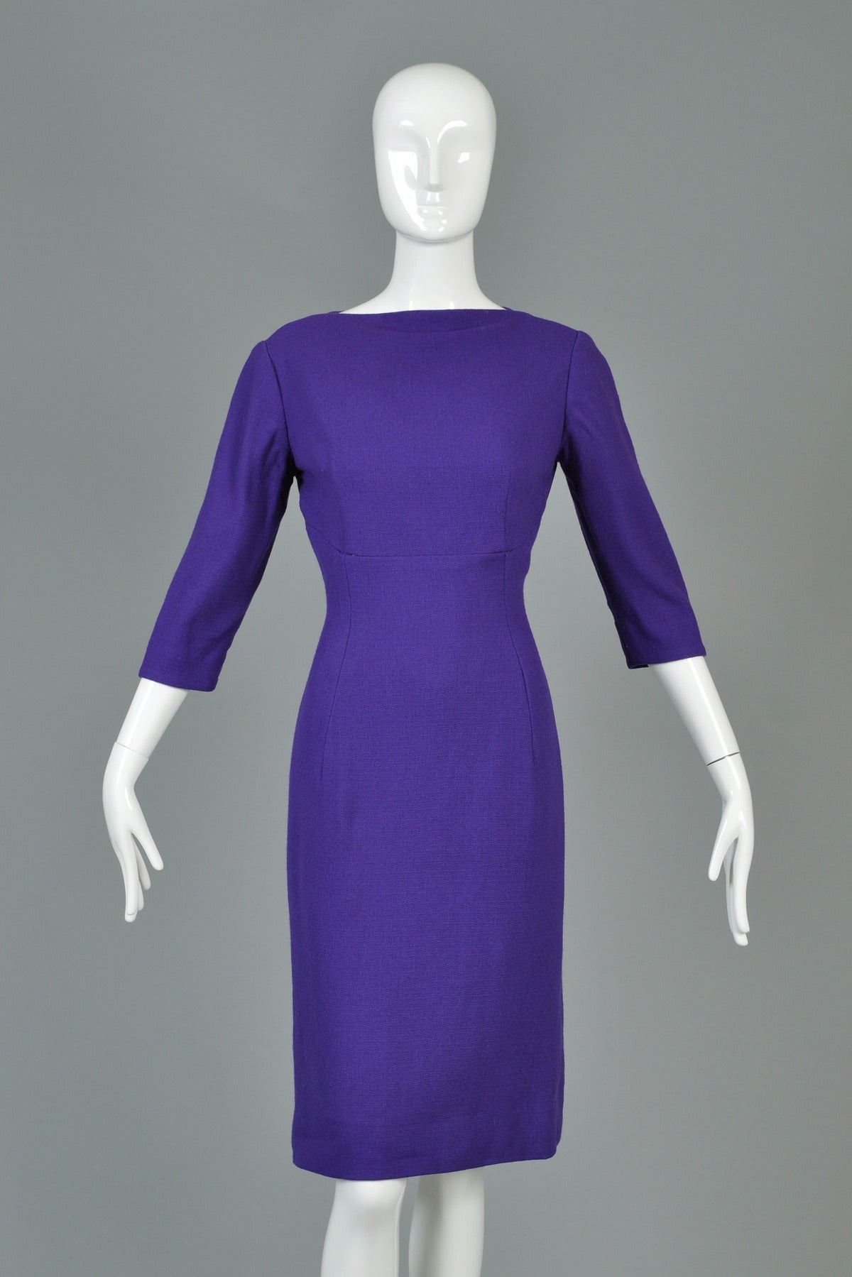 1950s Architectural Cape-Backed Jacket + Dress Ensemble 2