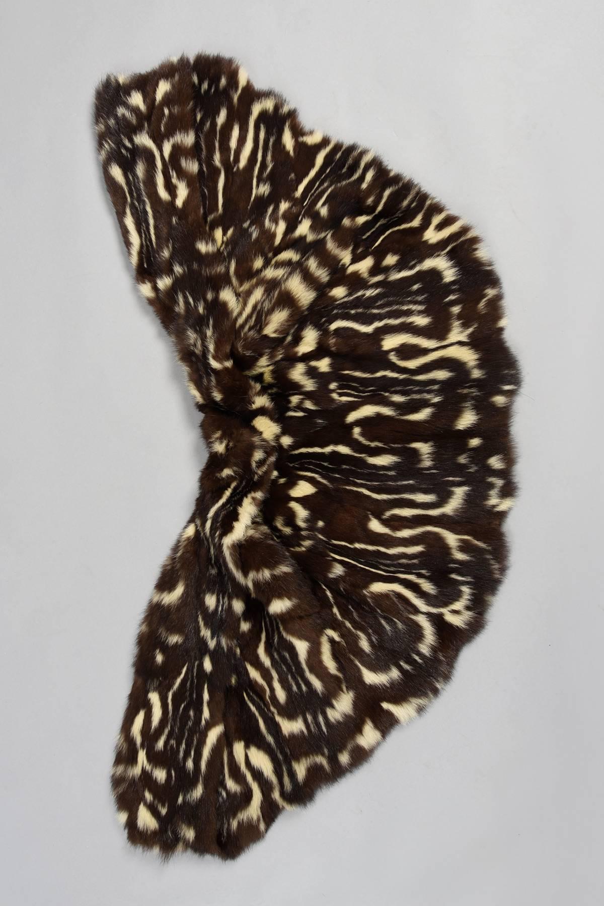 Women's Stellar 1940s Spotted Skunk / Civet Scalloped Fur Cape