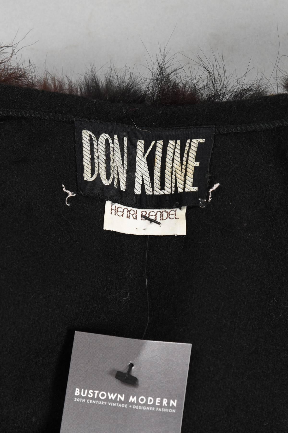 Don Kline Fox Tail Fur Fringed Gilet / Vest For Sale 5