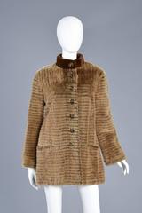 1960's Sheared Mink and Beaver Fur Coat