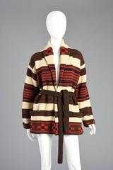 Rare Ralph Lauren Country Southwestern Hand Knit Wool Cardigan