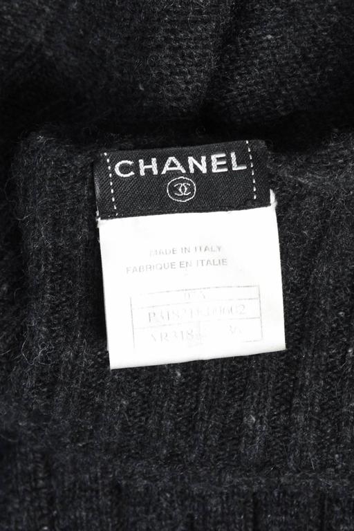 Killer Chanel Cashmere Sweater Dress with Open Sleeves at 1stDibs