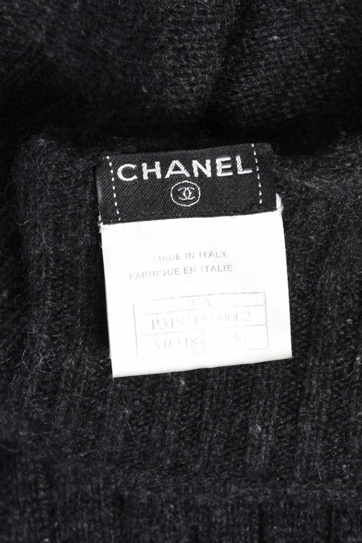 Killer Chanel Cashmere Sweater Dress with Open Sleeves 5