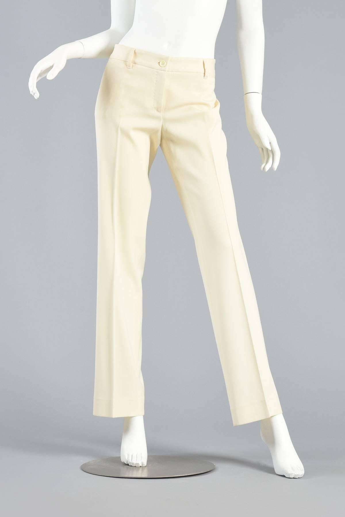 Dolce & Gabbana Ivory Tuxedo Suit In Excellent Condition For Sale In Yucca Valley, CA