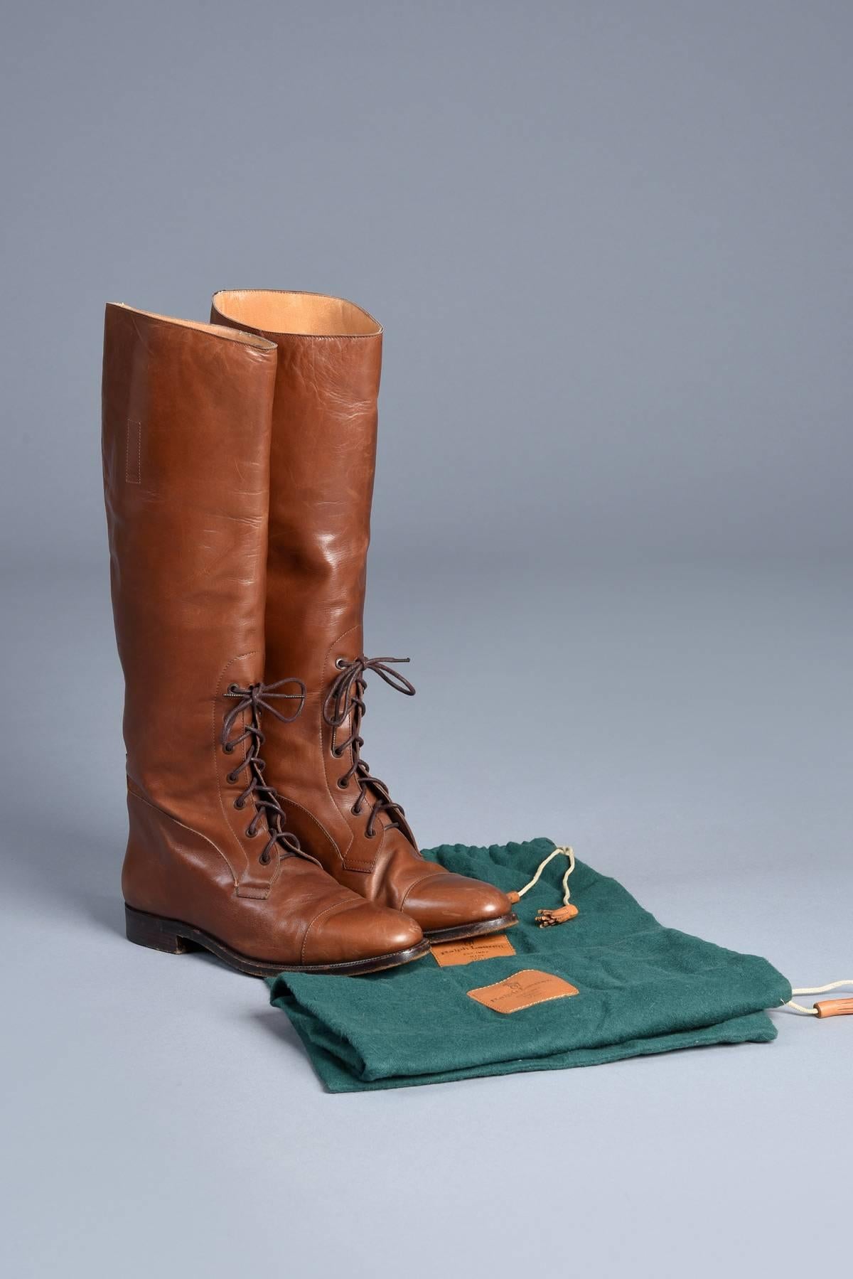 Women's or Men's Incredible Ralph Lauren Leather Equestrian Boots