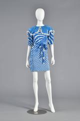Thea Porter Couture Op Art Mini Dress