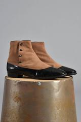 Bill Atkinson for Glen of Michigan Patent Leather and Suede Spat Boots