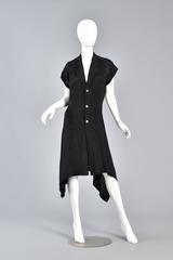 Comme des Garcons Asymmetrical Minimal Black Dress